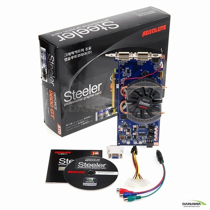 앱코 지포스 9600GT Steeler STD 512MB VF830_이미지