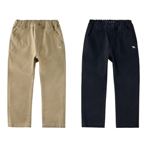 키즈/25A75-410 /베이직한 기본 스쿨룩 스트레이트 슬림핏 스판 팬츠