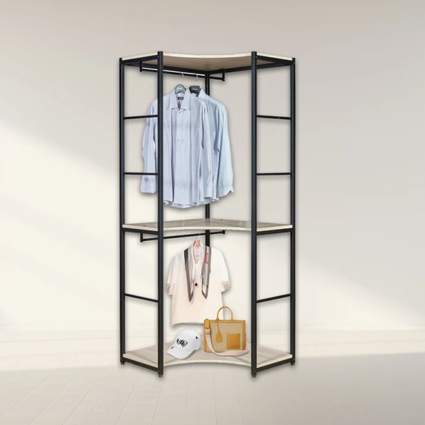 파로마 네오 시드 고급스틸 2단 선반 코너장 행거 800