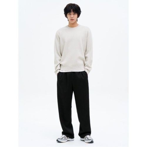 에잇세컨즈 니트지 팬츠 블랙 425121LY45_이미지