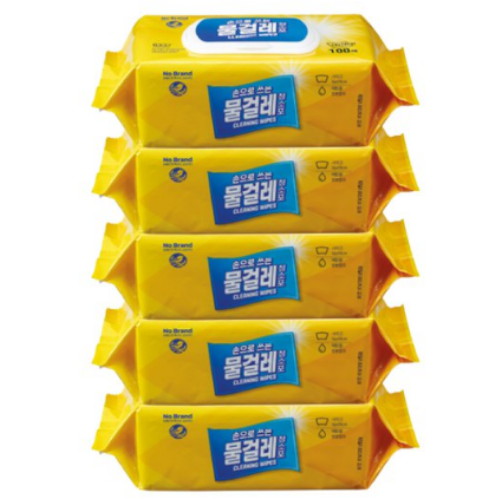 이마트 노브랜드 손으로 쓰는 물걸레 청소포 100매 (5개)_이미지