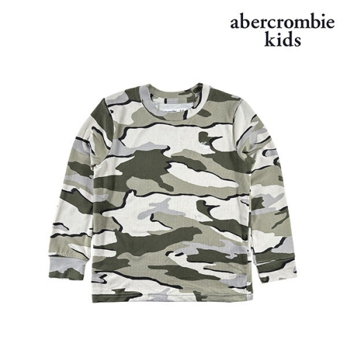 키즈 라운드 긴팔 티셔츠 AKLL13C51012_GN