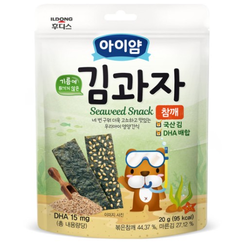 아이얌 김과자 참깨 20g (2개)_이미지