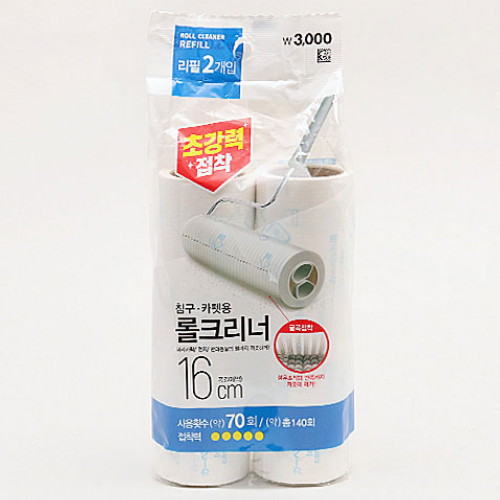 다이소 ㅤ굴곡초강력롤클리너리필 리필 16cm 2롤_이미지