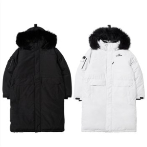 남녀공용 겨울 기능성 보온성,방풍 구스다운 롱패딩자켓 DUW23553