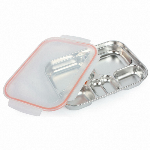 키친아트 스텐밀폐용기 아트락 유아용 식판