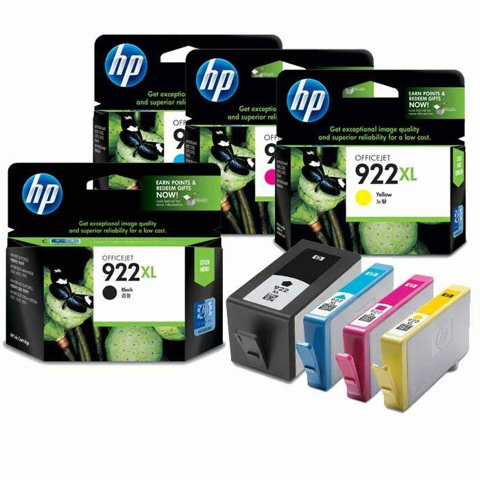 HP ��ǰ 922XL (CN026AA, CN027AA, CN028AA, CN029AA) 4�� ��Ʈ