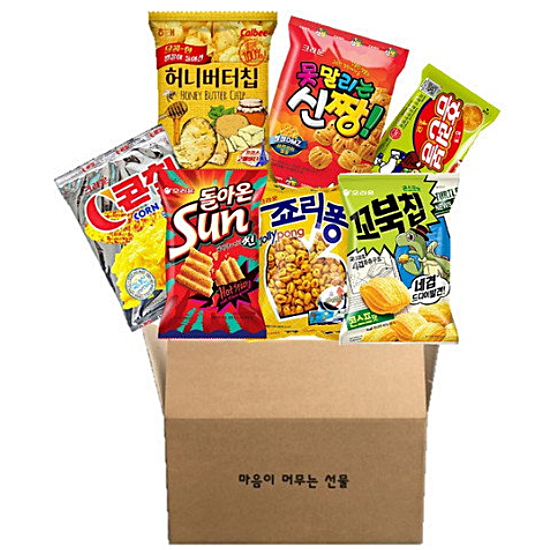 오리온 마음까지 담은 봉지과자 7종 선물세트이미지입니다. 누르면 해당 게시물로 새창이동합니다.