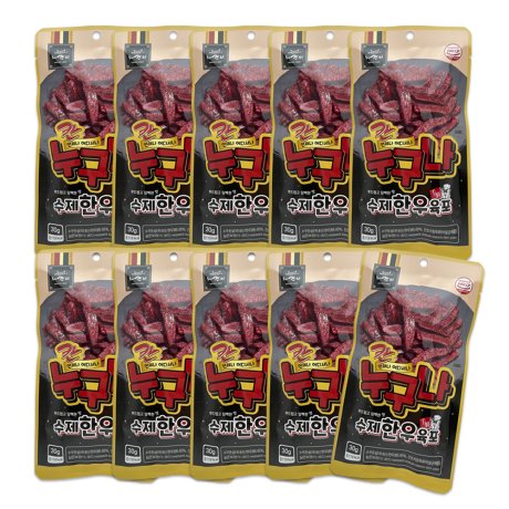 달인푸드 칸육포 안심 수제 한우육포 30g x 10팩_이미지