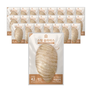 스팀 슬라이스 닭가슴살 리얼갈릭 150g