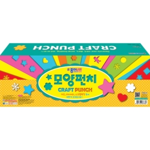 종이나라 모양펀치 특대 76mm 4종세트 다꾸 꾸미기 만들기_이미지