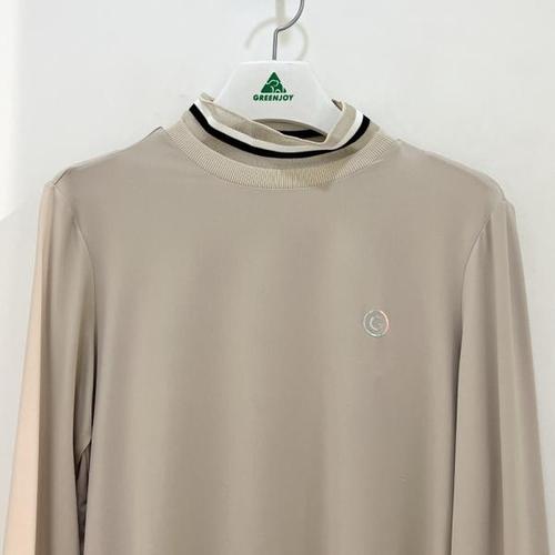 그린조이 매쉬 시보리 솔리드 하프 폴라 티셔츠 GP23KL62W