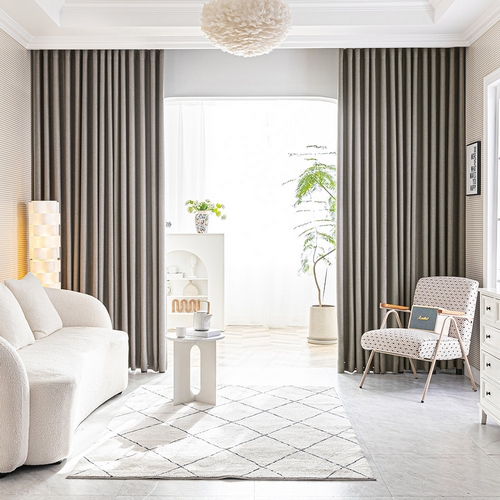 지나송 트윌 형상기억 아일렛형 암막커튼 (2장, 슈퍼와이드특대형, 360x230cm)_이미지