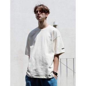 미니멀프로젝트 로버스트 헤비 오버핏 반팔티셔츠 MST127 아이보리 724685_이미지