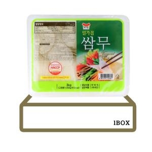 일미농수산 일가집 쌈무 3kg x 4개