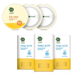 키즈 선케어 선팩트 또는 선스틱 자외선 차단제 워터프루프 유아용품 SPF50