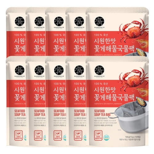 강고집 꽃게해물국물팩 130g(13gx10입) (10개)_이미지