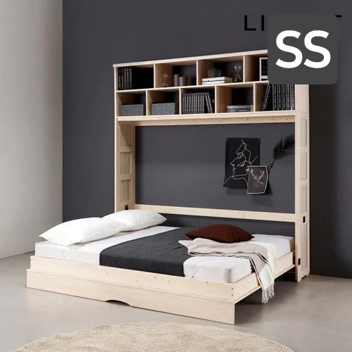 리센트 로렌스 수납형 월베드 침대 SS (매트별도)_이미지