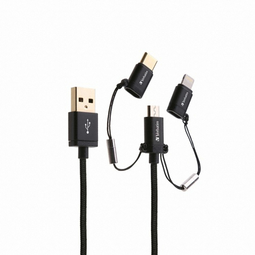 버바팀 3in1 멀티 메탈릭 케이블 (1.2m)_이미지