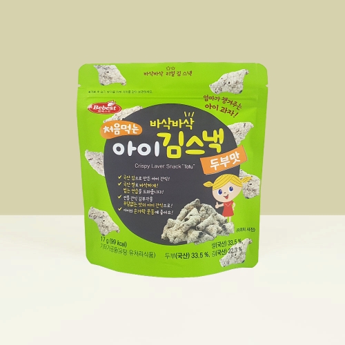 베베스트 처음먹는 아이 김스낵 두부맛 17g (1개)_이미지