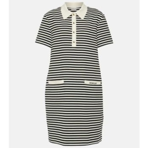 몽클레르 스트라이프 코튼 블렌드 폴로 드레스 T 80961061