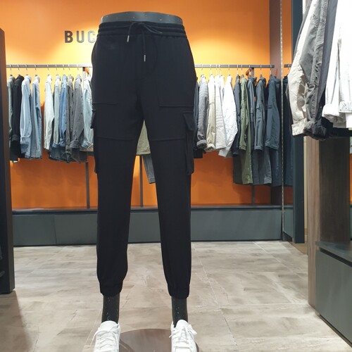 남성 허리밴딩 스판 카고 조거팬츠 B235Z5245P