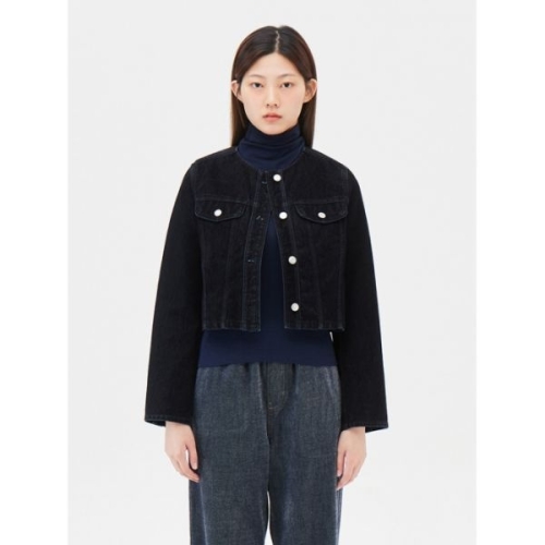 신성통상 탑텐 여성 라운드넥 데님 재킷_MSF4KG2503 7622860