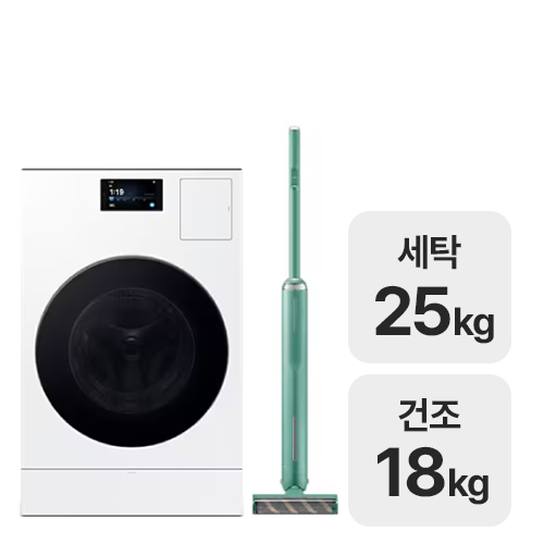 삼성전자 비스포크 AI 콤보 WD90F25CHW + 청소기 VS15A680AFN (기본형)