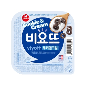 서울우유 비요뜨 쿠키앤크림 131g (7개)_이미지