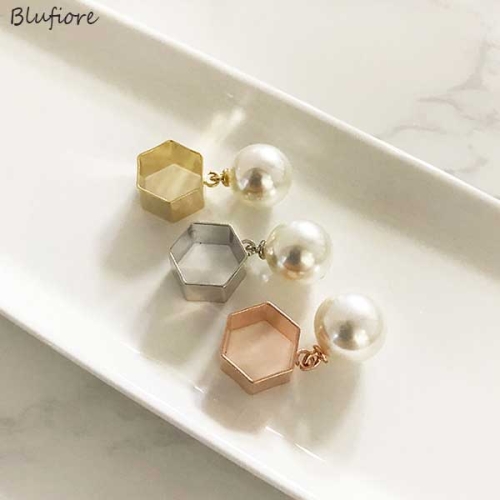 블루피오레 진주 달랑이 스카프 링 AF3834
