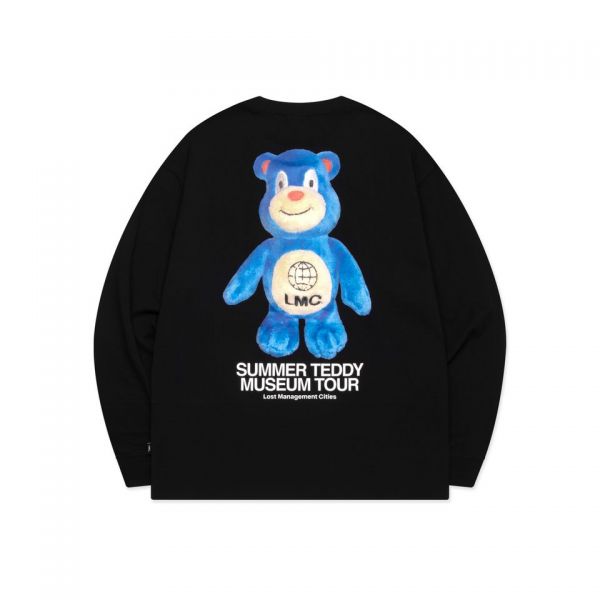 ������ SUMMER TEDDY MUSEUM TOUR LONG SLV TEE black 411155