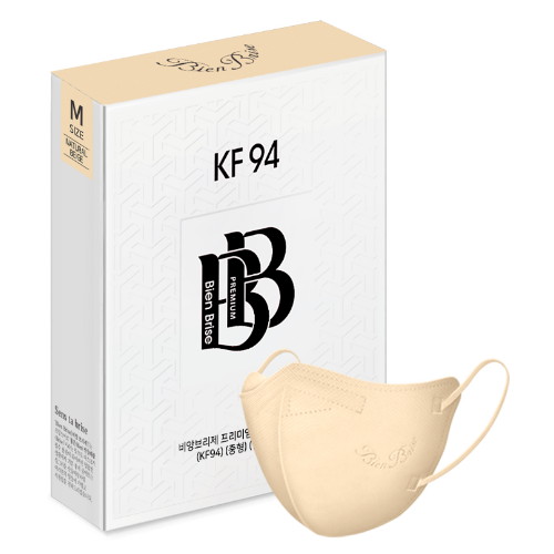 산들지앤티 비앙브리제 프리미엄 KF94 중형 내츄럴베이지 10매입 (30매)_이미지