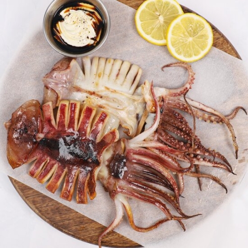 강영수산 구룡포 반건조 오징어 5미 왕특특대 1kg [1개]