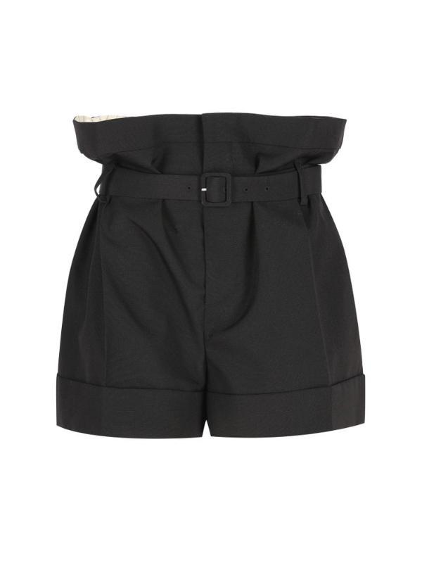 생로랑 벨티드 페이퍼백 쇼츠 864669Y1N04 1000 T_이미지