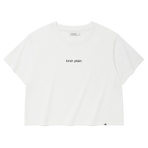 키르시 플레인 워딩 포인트 티셔츠 화이트 J52C2KRS01WHA