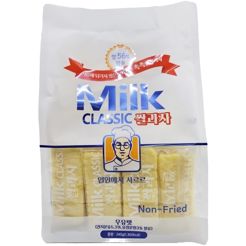 위아더월드 밀크 클래식 쌀과자 우유맛 240g (7개)_이미지