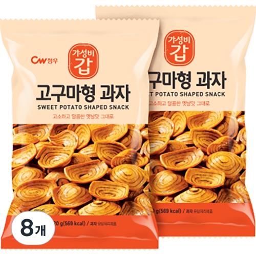 청우 고구마형 과자 120g 8개_이미지