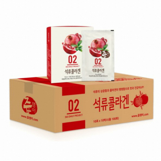굿모닝비엔에프 즙쟁이 석류콜라겐 70ml 100포 (1개)_이미지