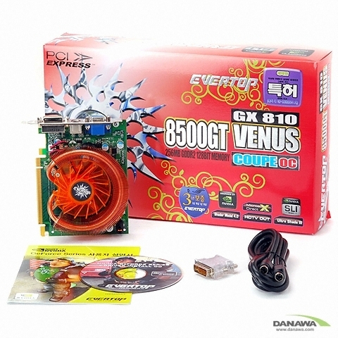 EVERTOP 지포스 8500GT 비너스쿠페 OC 256MB GX810_이미지