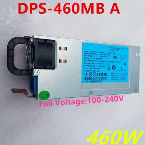 HP 380 G6 용 오리지널 PSU 전원 공급 장치 DPS-460MB A HSTNS-PD28 656362-B21 643931-.._이미지