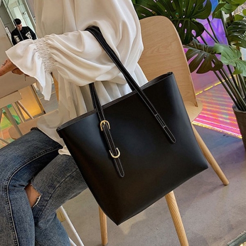 홍대언니 홍대언니 레더 빅스퀘어 쇼퍼 숄더백 핸드백 MD71651