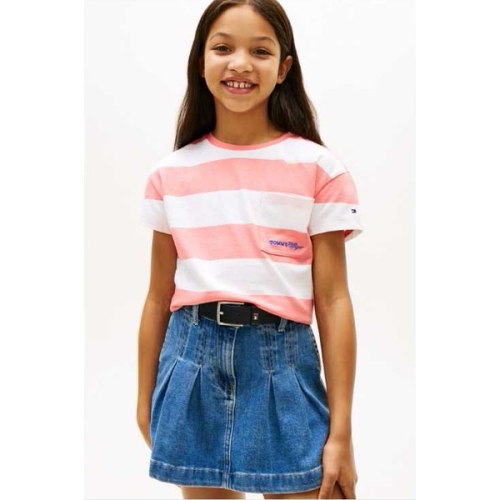 타미힐피거칠드런 6 릴랙스 스트라이프 티셔츠2종 T42G1KKO220GT1 TOMMY HILFIGER 08 16여아용_이미지