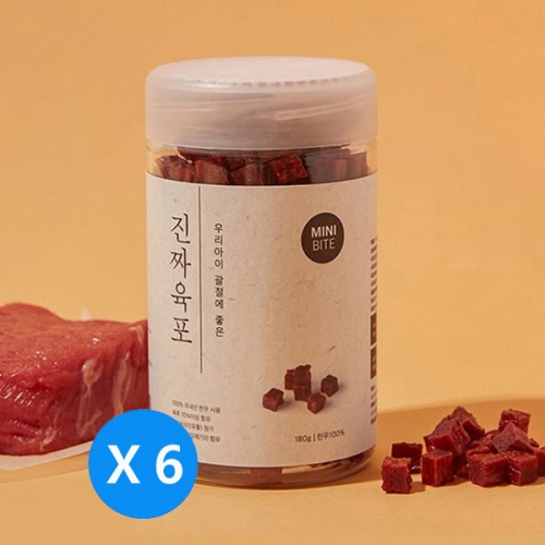 펫프렌즈 진짜 육포 소고기 180g (6개)_이미지