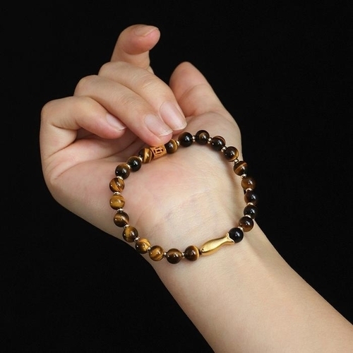 셀러허브 패션 천연원석 호안석 물고기 염주 팔찌 행운과 풍요 번영 액막이 기원 소원성취 46461526