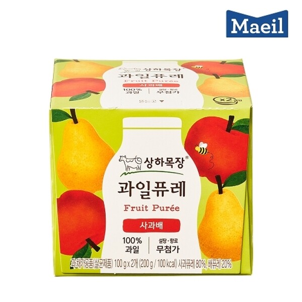 상하목장 과일퓨레 사과배 200g (3개)_이미지