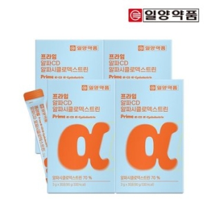 일양약품 프라임 알파CD 알파시클로덱스트린 3g 30포 (4개)