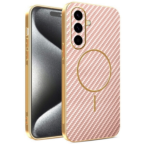 수나르 갤럭시A54 맥세이프 고급 카본 패턴 도금 케이스