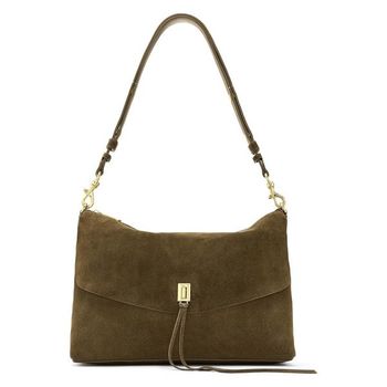 우먼 대런 라지 탑 지퍼 숄더 다크 올리브 11326093