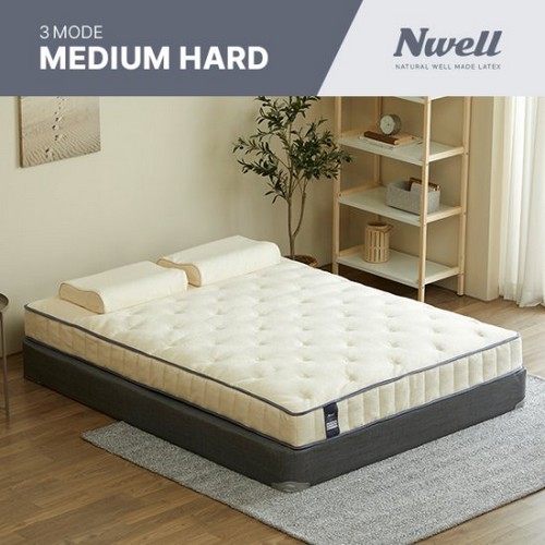 신우팜앤라텍스 느웰 3모드 미디움하드 천연라텍스 매트리스 Q
