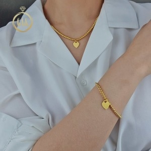  가앤 24K 순금 팔찌 볼 구슬 버블 무광 원형 장식 18.75+18k붕 [1개]